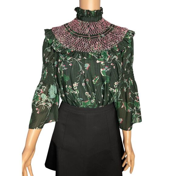 Tuckernuck women's Jaguar Garden Marion Blouse size M NWOT - Picture 5 of 12